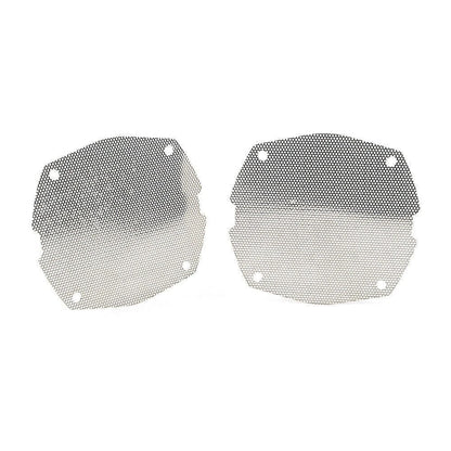 2X Chrome Front Mesh Speaker Grilles for Harley Dresser FLH/T Electra Glide