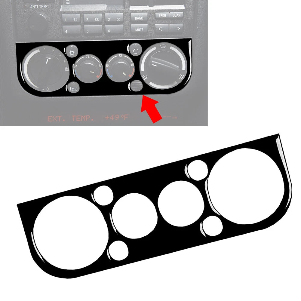 Black AC Climate Control Panel Cover Trim for BMW 3 Series E36 (1991–1999)