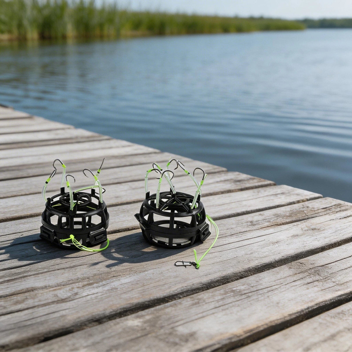 Double Hook Reverse Bottom Rig for Fishing (3# to 13# Size Range)