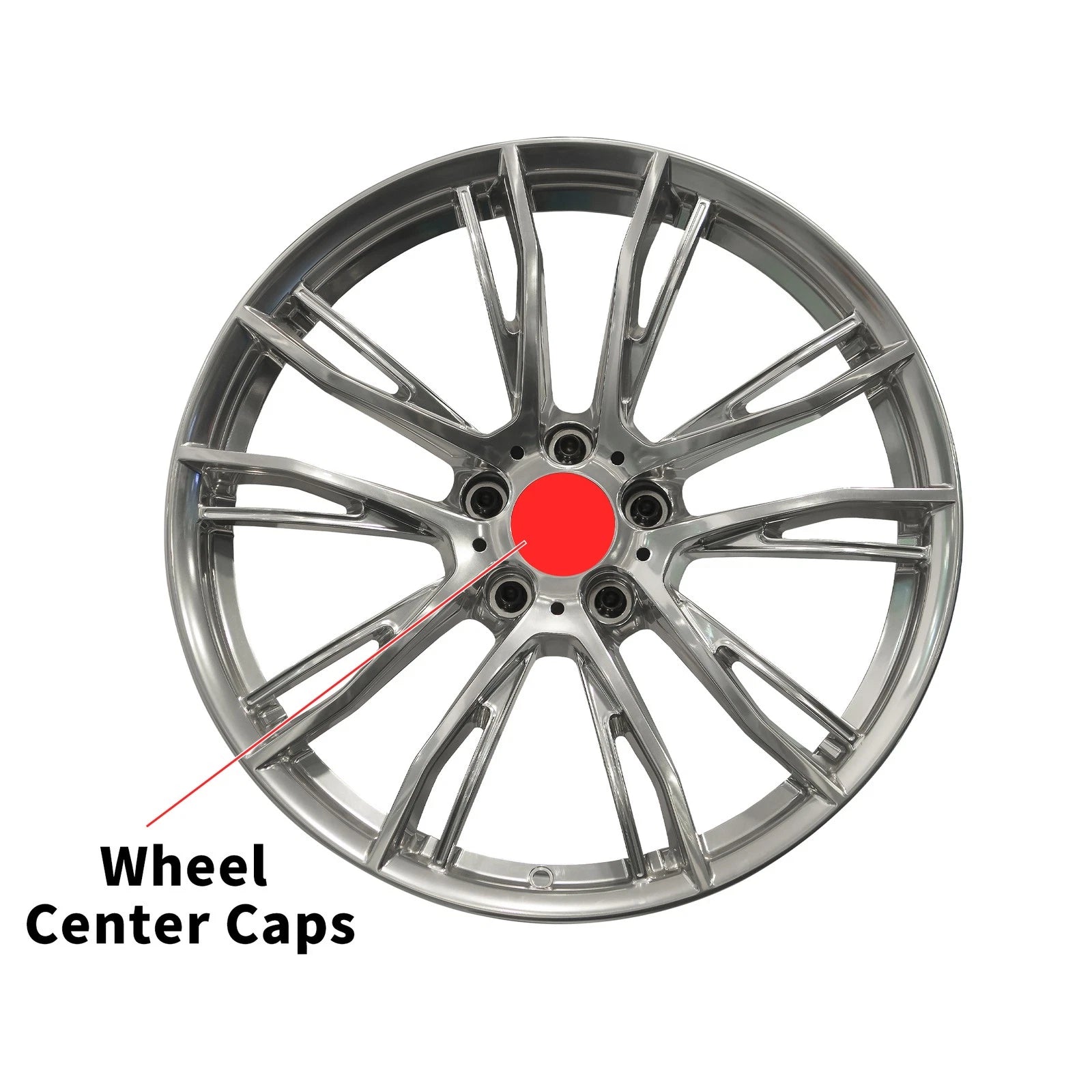 1 Pc 65mm Black Wheel Center Cap for