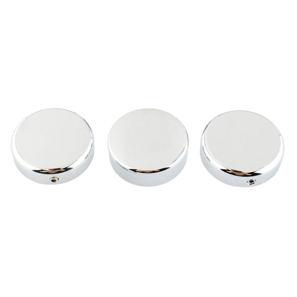 3pcs Chrome Top Fork Tube Stem Nut for Harley V-Rod Night Rod Special (2007–2011)