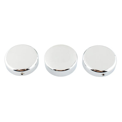 3pcs Chrome Top Fork Tube Stem Nut for Harley V-Rod Night Rod Special (2007–2011)