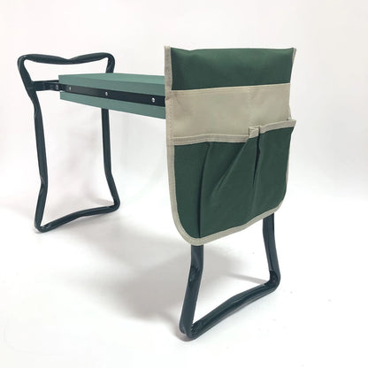 Foldable Garden Kneeler with Side Bags and Tool Pouch Organizer