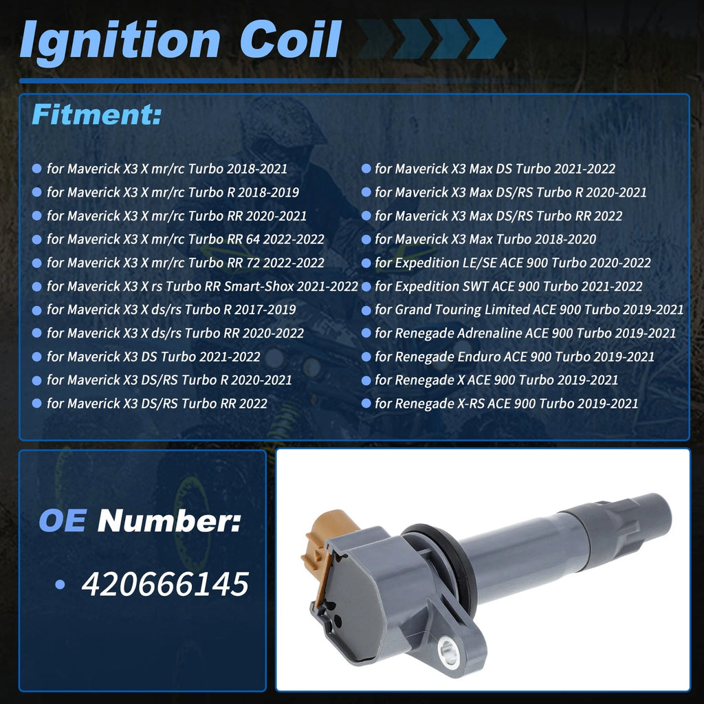3pcs Ignition Coils for Can-Am Maverick X3 (2018–2022)