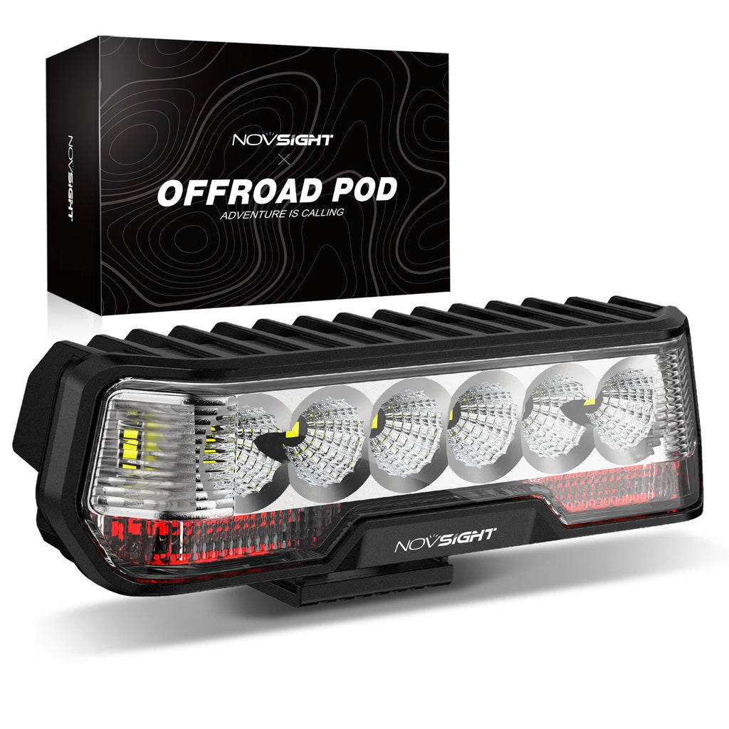 6" LED Integrated Reverse Brake Light Bar for Universal Fit (2010–2023)