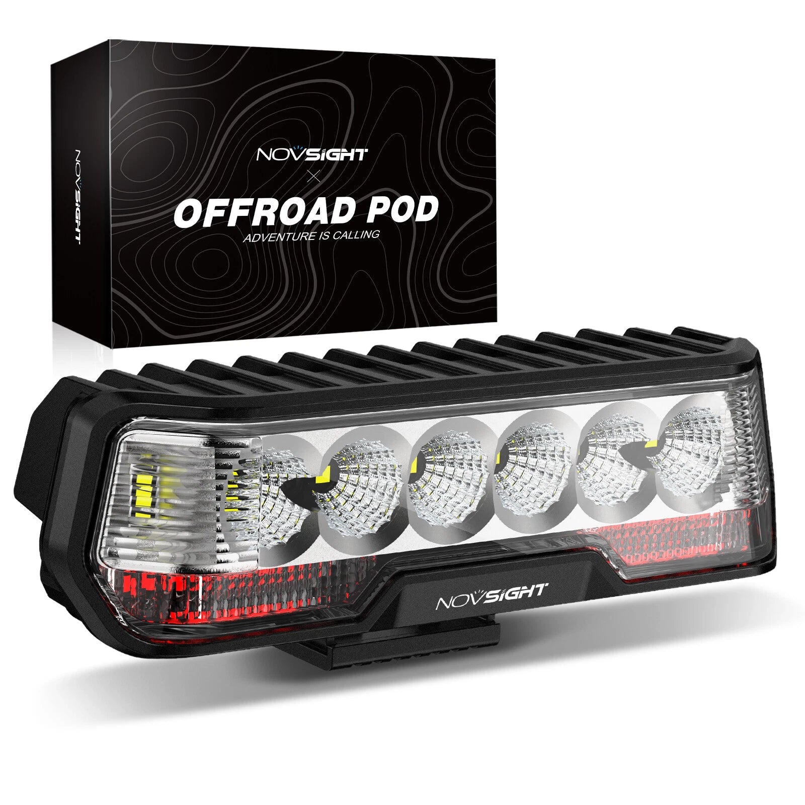 6" LED Integrated Reverse Brake Light Bar for Universal Fit (2010–2023)