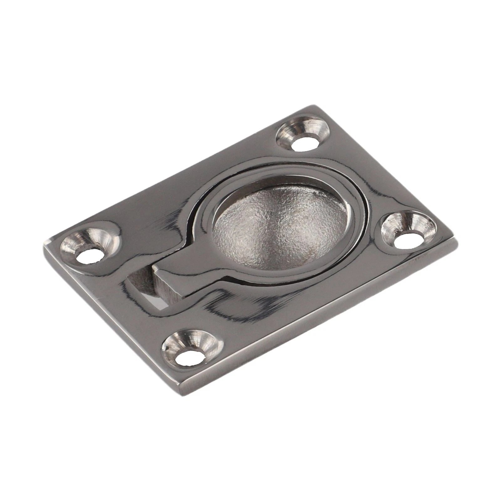 Stainless Steel Boat Hatch Latch with Lifting Ring Pull Handle