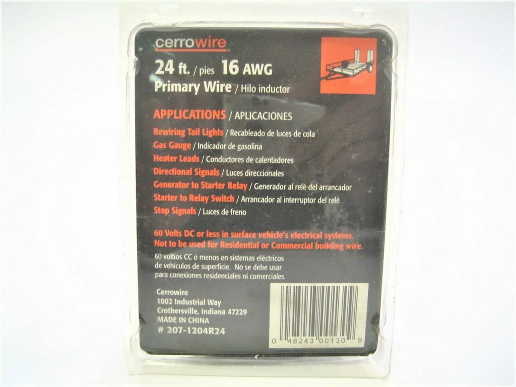 24ft 16 AWG Blue Primary Wire for Marine Boat Trailer (Multi-Application)