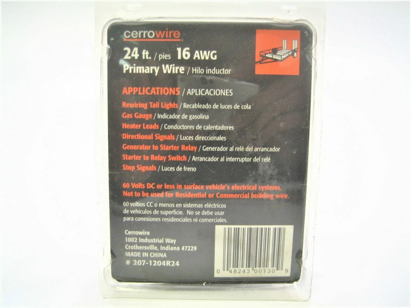 24ft 16 AWG Blue Primary Wire for Marine Boat Trailer (Multi-Application)