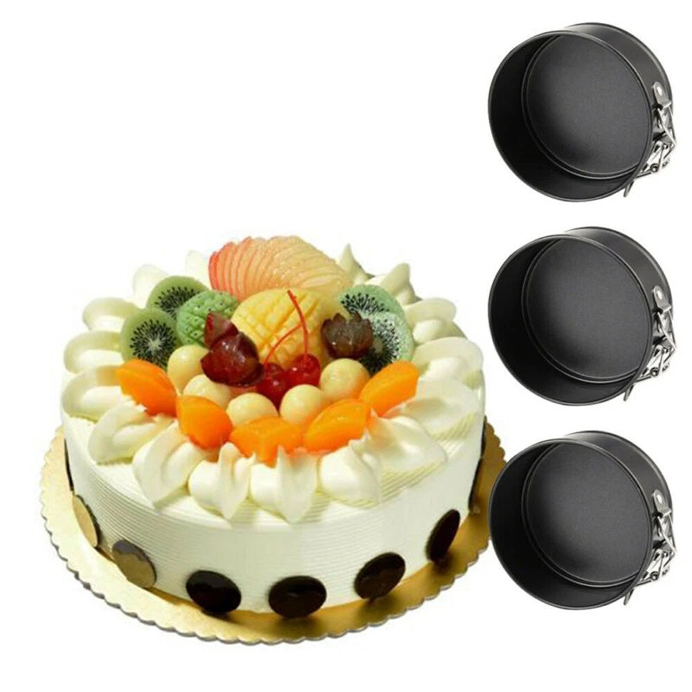 5-Inch Round Cake Tin Pan for Baking (Black)