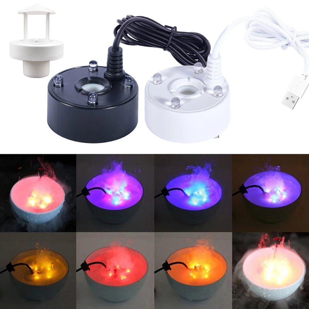 LED Light Mist Maker for Fountain Pond Aquarium Water Feature Decor