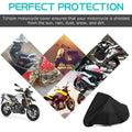Motorcycle Cover XL for Outdoor Protection (104x41x49in)