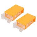 2X Stackable Plastic Storage Boxes for Hardware and Small Parts