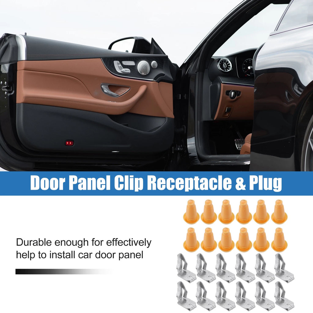 24pcs Front Door Panel Frame Plug Clip Replacement for Chevy Camaro Nova