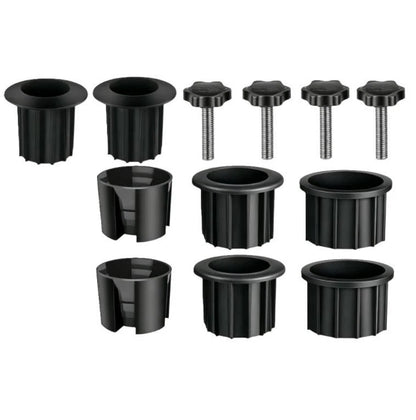 Umbrella Stand Sleeve Adapter with Reducer Rings for Outdoor Use