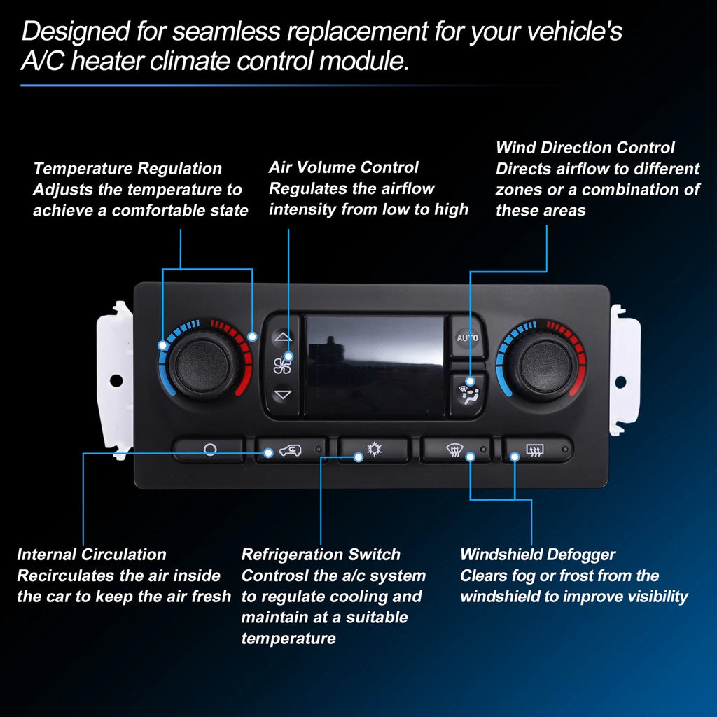 A/C Heater Climate Control Switch Module for Cadillac Escalade (No. 599-009)