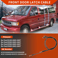 2pc Cargo Door Latch Release Cable for Ford E150 E250 E350 (2004–2014)