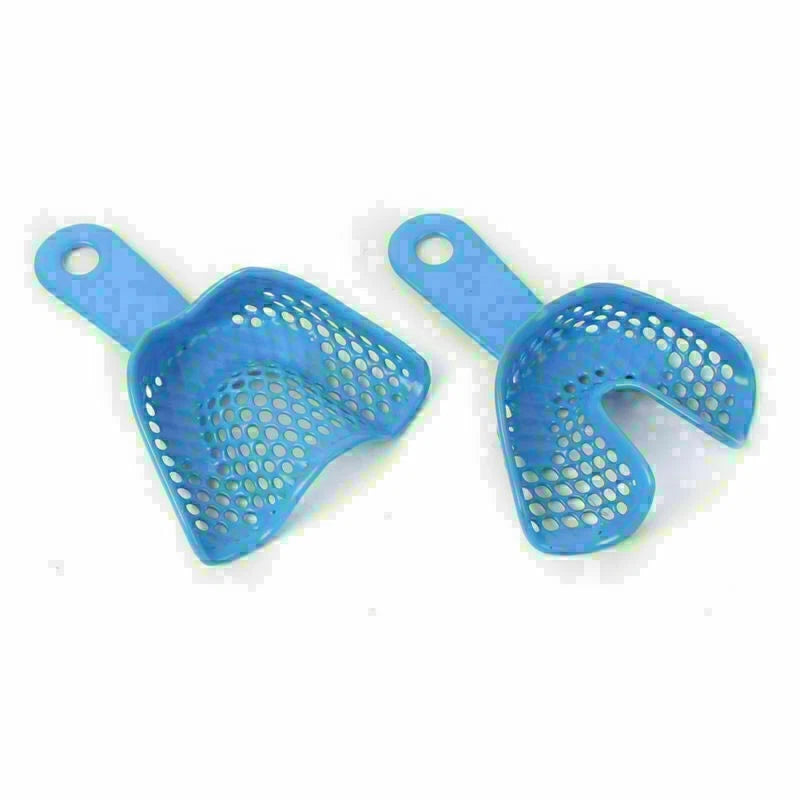 10PCS Autoclavable Plastic-Steel Impression Trays for Dental Use