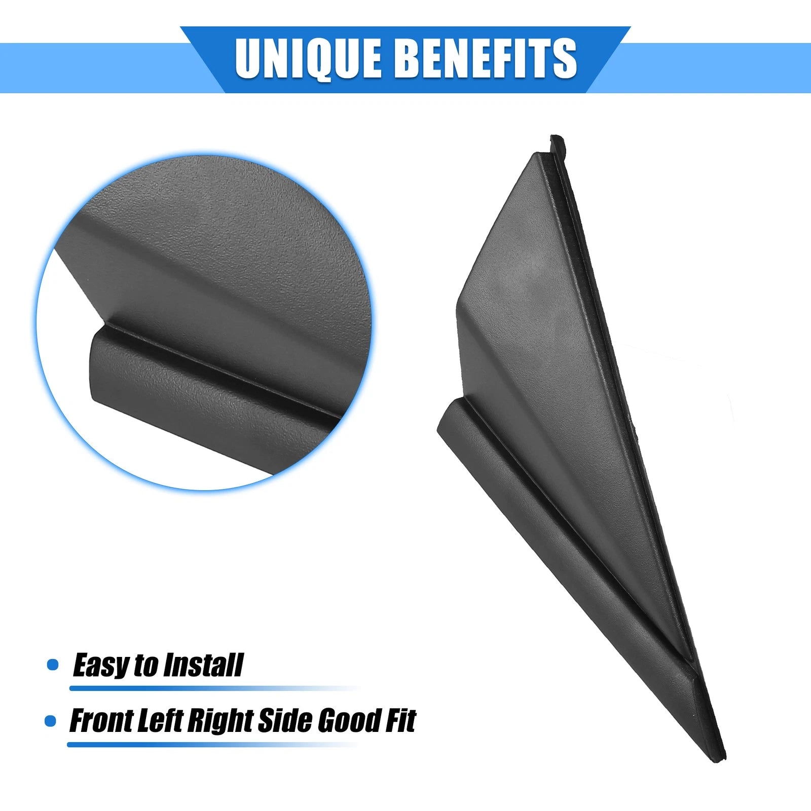 Left Right Mirror Corner Triangle Fender Cover Set for Hyundai Elantra (2014–2016)