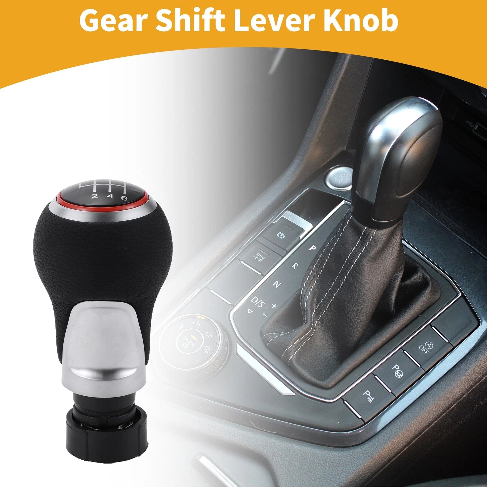 6 Speed Manual Shifter Knob Replacement for Audi A3 8P (2003–2013)
