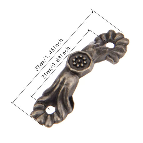 10Pcs Antique Decorative Pulls Handle Knob for Jewelry Box Drawer Cabinet Door