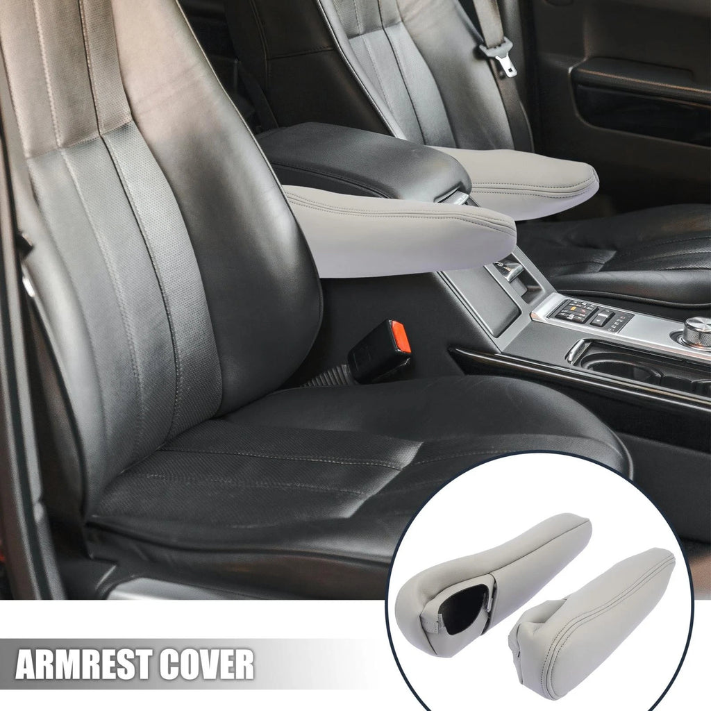 Front Seat Armrest Cover Microfiber Leather for Toyota Sienna (2011–2020)