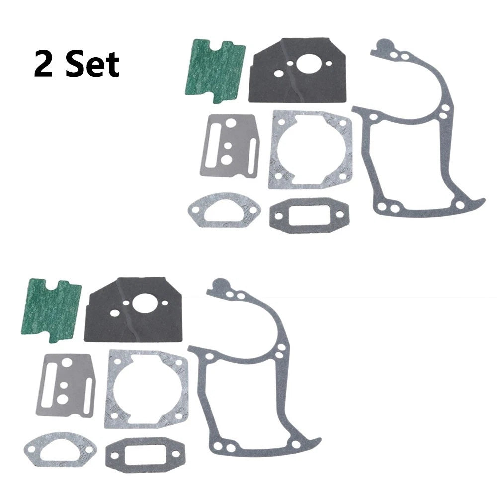 Set of 2 Chainsaw Gasket Repair Kits for 45cc 52cc 58cc 4500 5200 5800