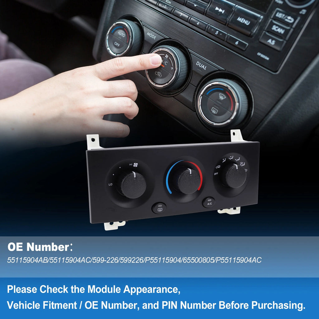 A/C Heater Climate Control Switch Module for Jeep Grand (No. 55115904AB)
