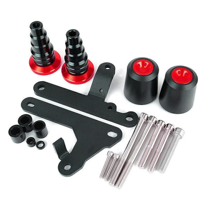 Set of 1 Red Frame Crash Guard Protector for Yamaha YZF R6 (2017–2021)