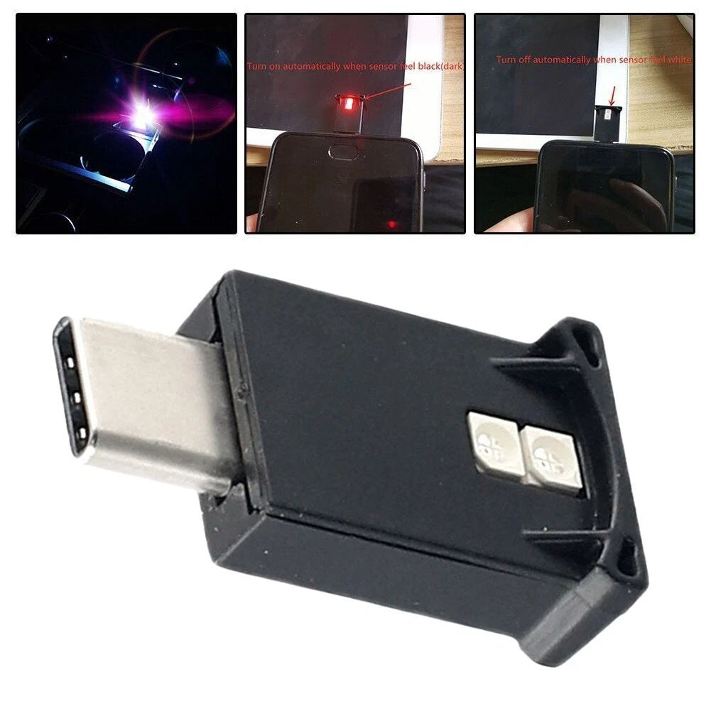 USB C Neon Ambient Light for Car Interior Illumination