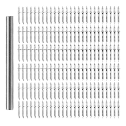 100Pcs Double-Head Metal Nails for Skirting Thread