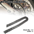 Motorcycle Chain 92 Link Non O-Ring Replacement for ATV Dirt Bike (2000–2024)
