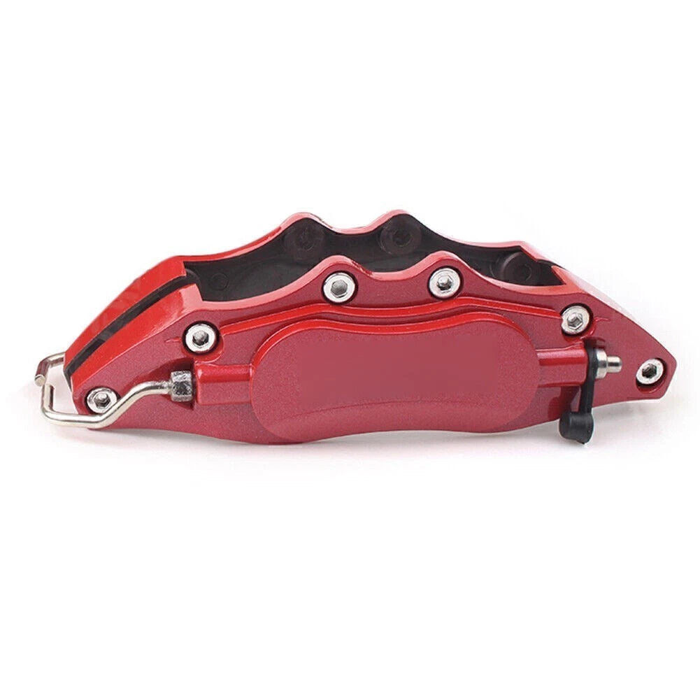 2X 3D Style Disc Brake Caliper Covers Universal Left & Right Red