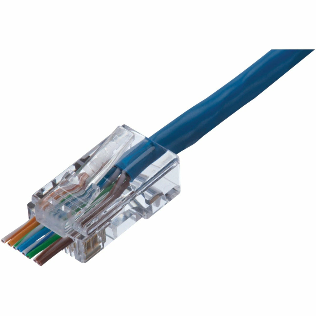 100 Pack Ideal 85-372 CAT-5E Feed-Thru RJ45 Mod Plugs
