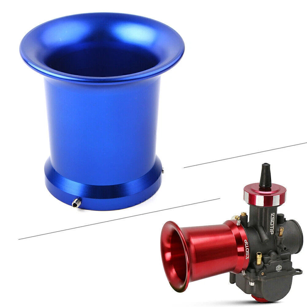 55mm Carburetor Air Filter for 32/34mm (CNC Velocity Stacks, Blue)