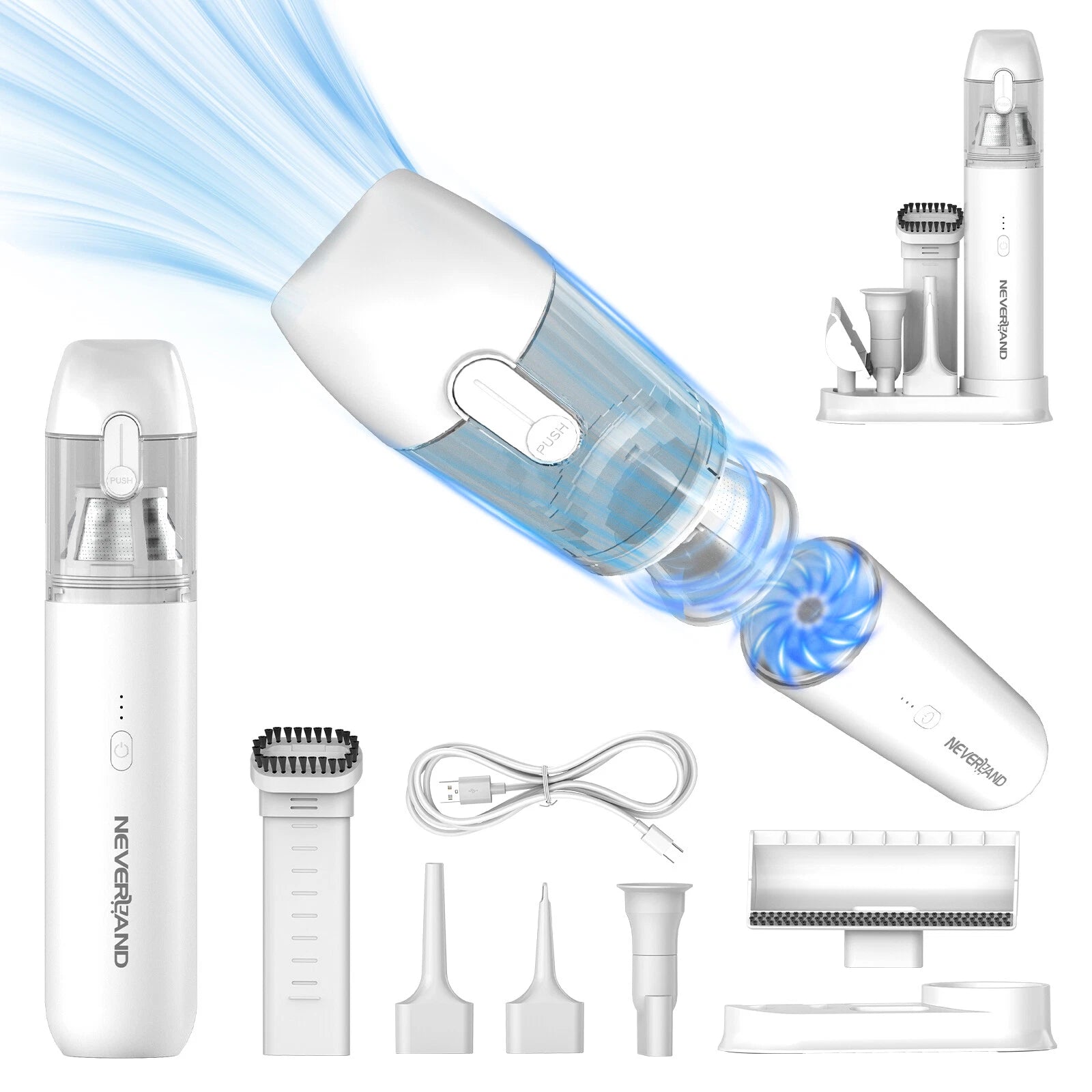 Wireless Handheld Vacuum Cleaner for Car & Home (80000 RPM)