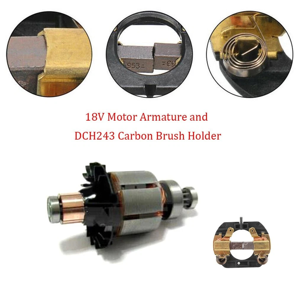 2X Carbon Brush Holder for DCD700 DCD7330 DCF885L2 (18V)