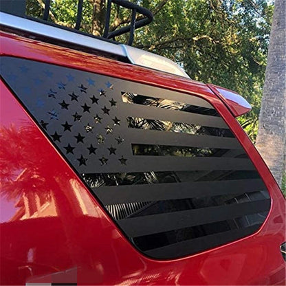 2Pcs American Flag Rear Side Window Decals for Toyota 4Runner (2010–2022)