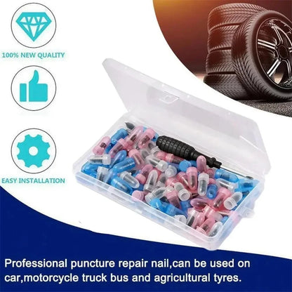 100Pcs Tire Repair Rubber Nails for Universal Use