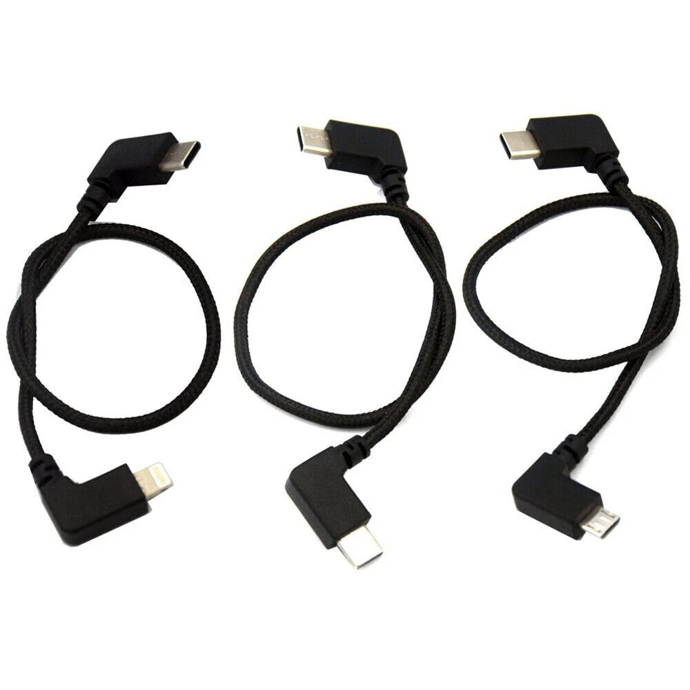3Pcs USB C Micro Cables for DJI Mavic 3 / Air 2 2S / Mini 2