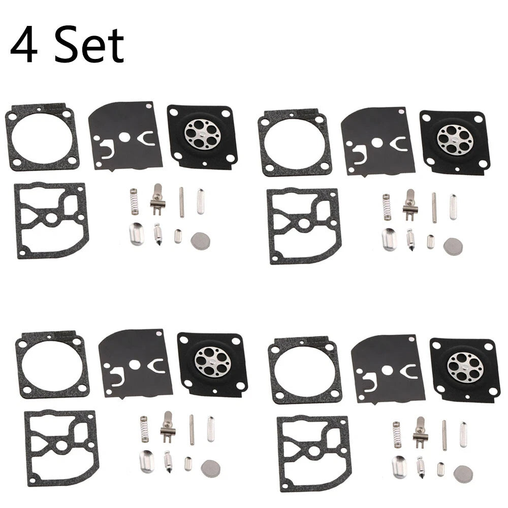 Set of 4 Carburetor Repair Kits for ZAMA RB-100 STIHL HS45 FS55 FS38 BG45