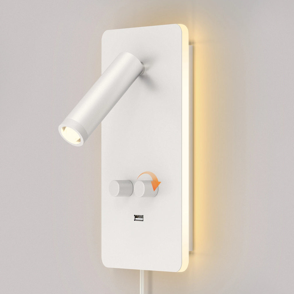 LED Wall Sconce Reading Spot Light for Bedroom (Adjustable Angle)