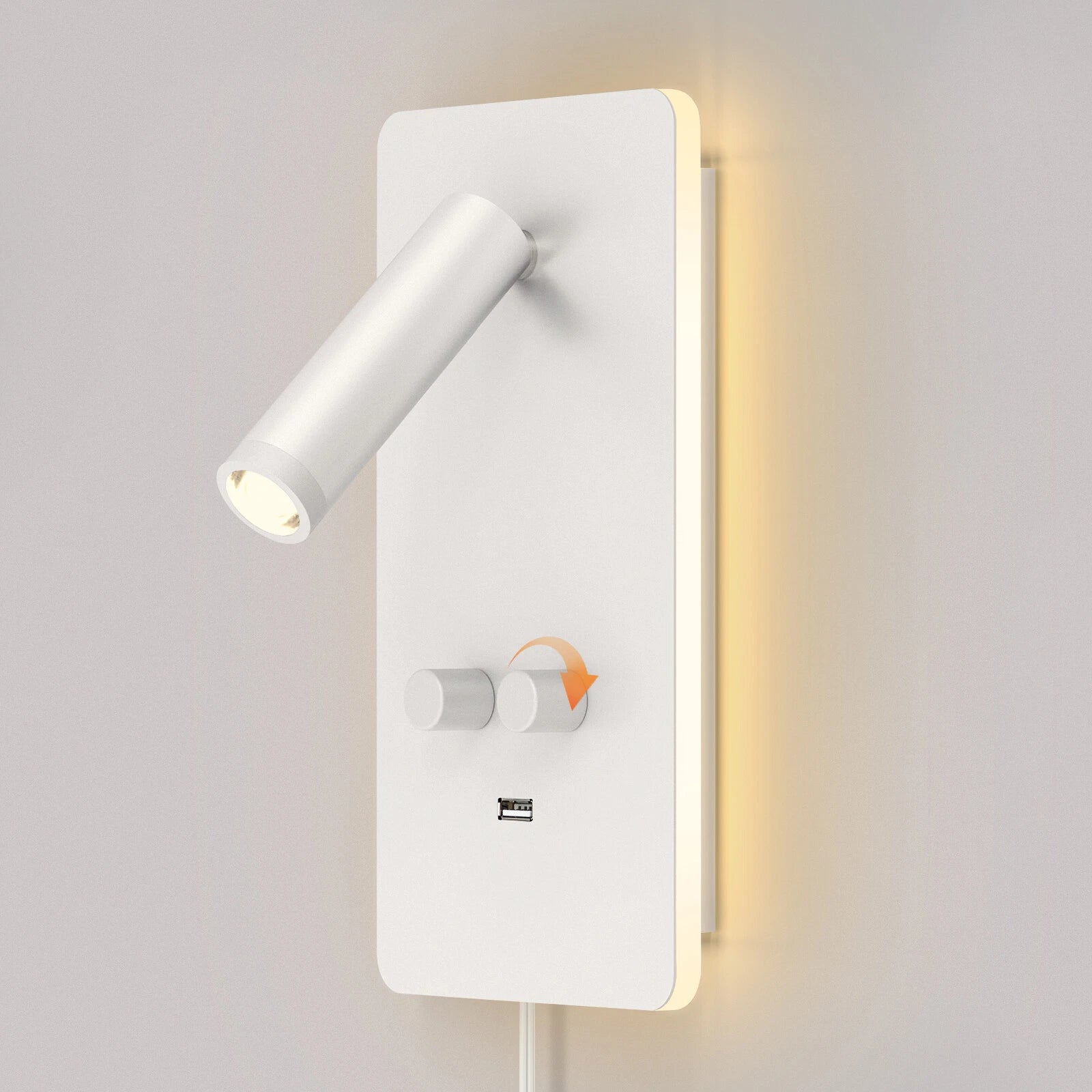 LED Wall Sconce Reading Spot Light for Bedroom (Adjustable Angle)