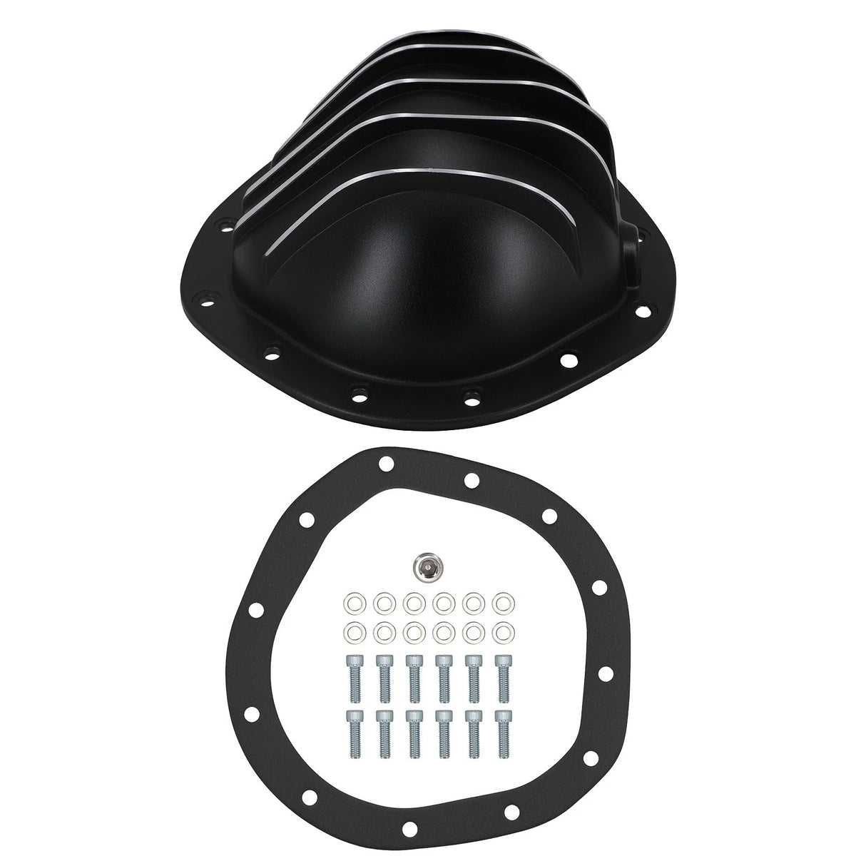 Black Aluminum Differential Cover for Chevy Blazer (1967–1981) SPC4902BKKIT
