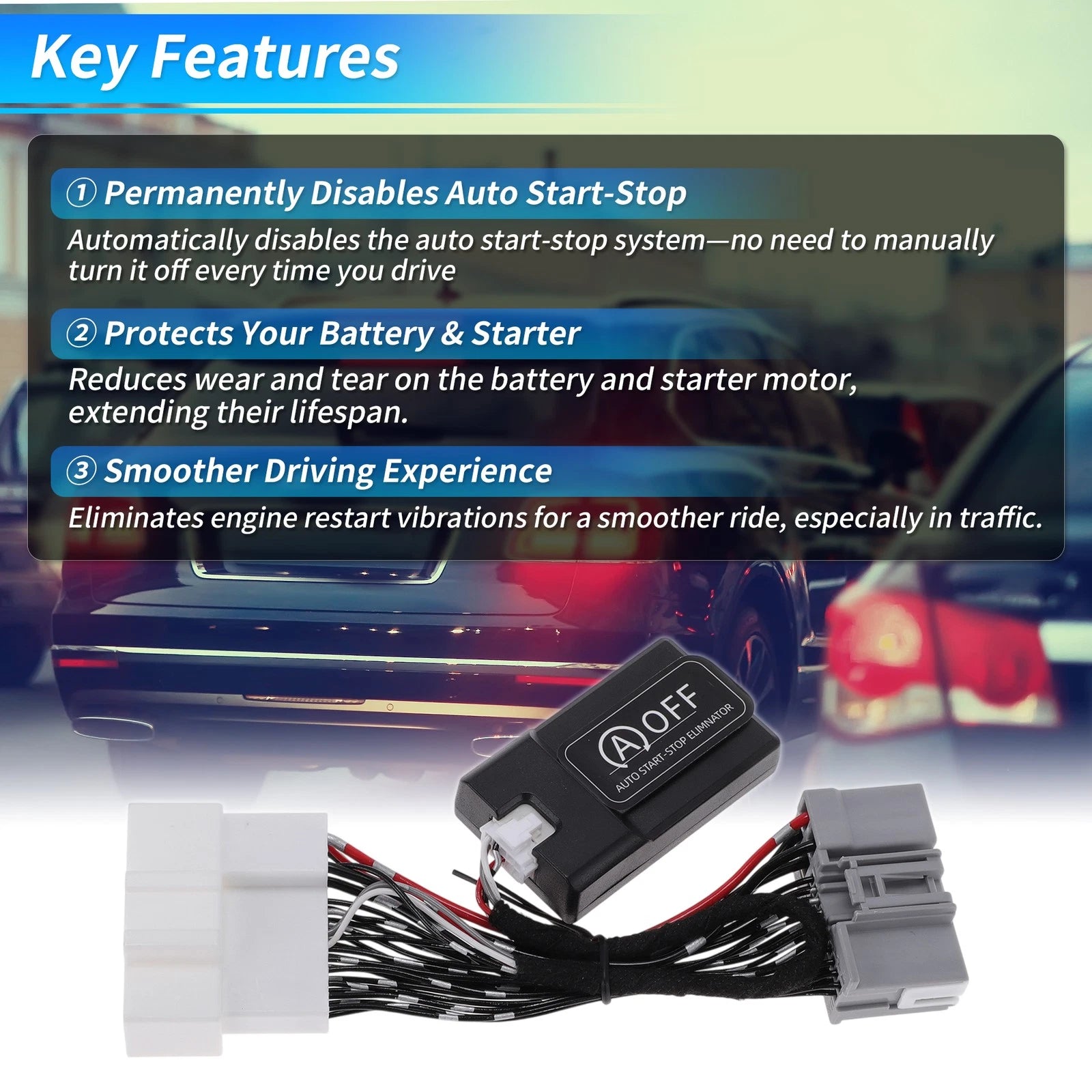 Auto Start Stop Eliminator for Ford Bronco (2021–2025) Auto Start Disable