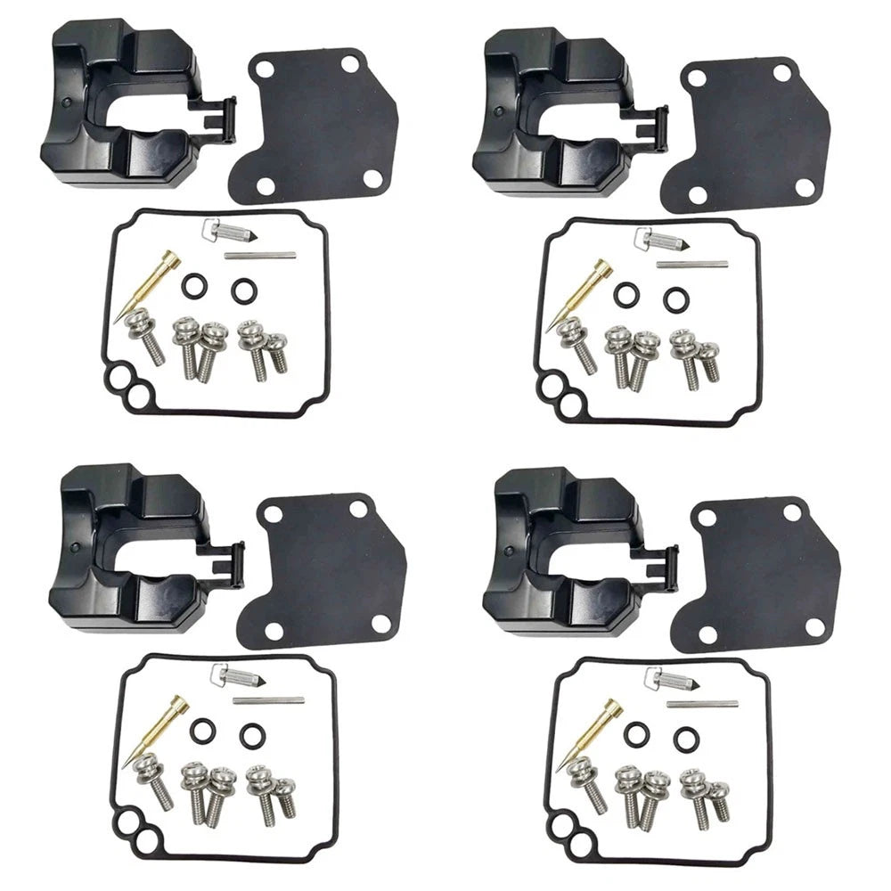 4X Carburetor Rebuild Kit for Yamaha 9.9HP 15HP Outboard (63V-W0093-00-00)