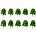Set of 10 Model Trees for Train Railroad Diorama Scenery (11.5cm)