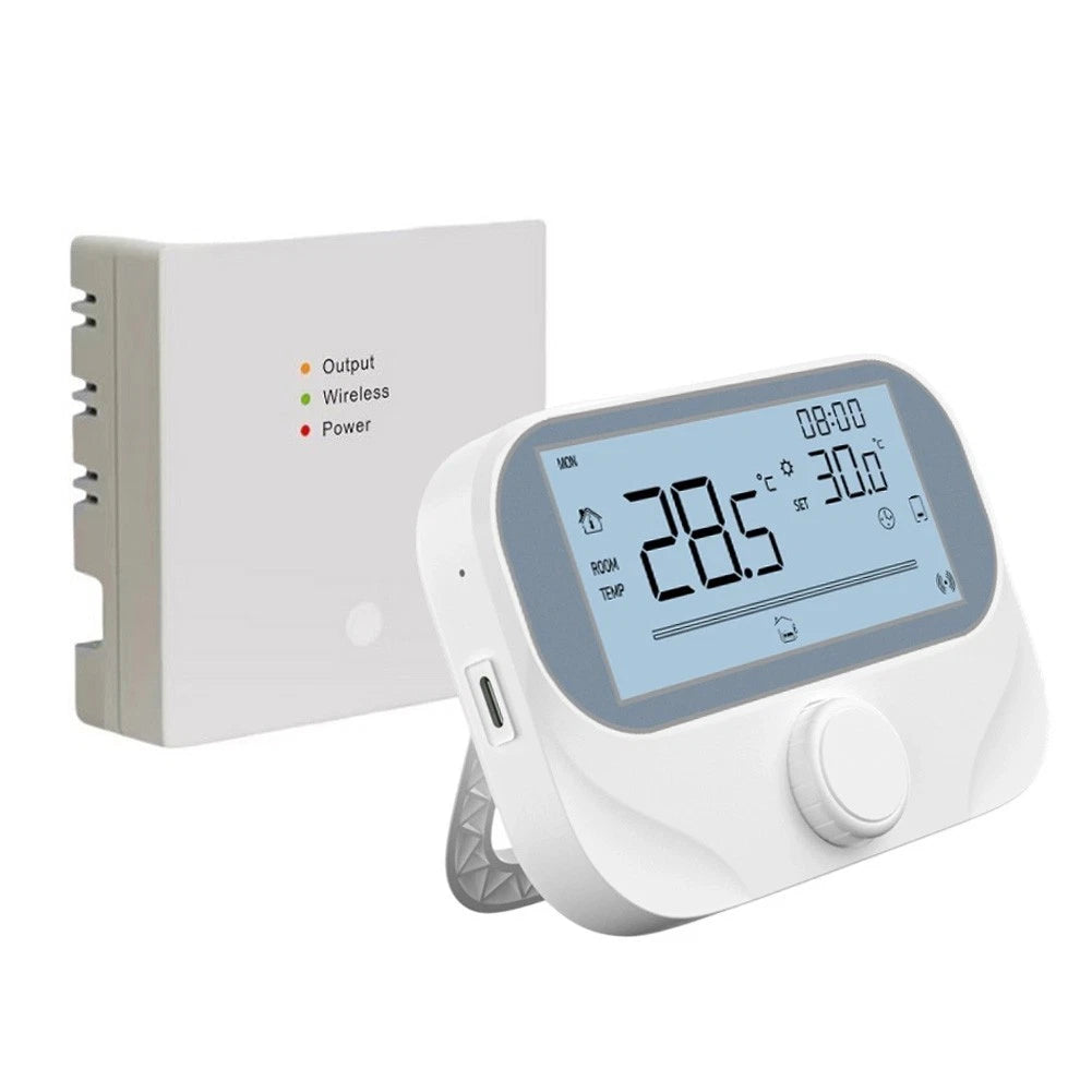 RF Boiler Thermostat with Wireless Remote for Tuya Smart