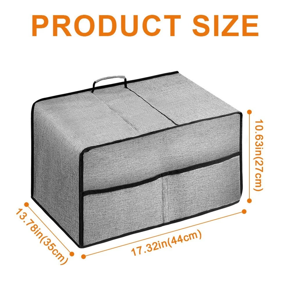 Microwave Oven Dust Cover with Large Pocket