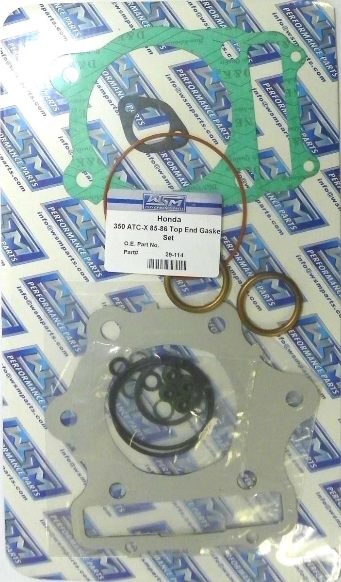 Top End Gasket Kit for Honda 350 ATC-X / TRX (1985–1989) 29-114